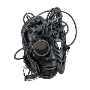 Man Droid Full Face Steampunk Cyborg Mask w/Goggle